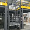 Taller de estructura de acero de tres pisos elevador de carga de elevación con riel guía elevador simple elevador hidráulico eléctrico elevador de plataforma elevador de carga