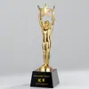 Troféu de cristal com diamantes feito sob medida para crianças para 1º de junho, personalizado para desafios de leitura, eventos esportivos, competições de treinamento e alunos exemplares