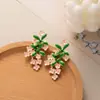 Brincos Flor de Cristal Olho de Gato Cravejados com Diamantes Roxos Ins Coreia do Sul Agulha de Prata Brincos Design Fairy Sweet Retro