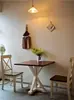Patas de Mesa de Madera Maciza Usadas, Encimera de Mármol Piedra de Lujo, Mesa Redonda para Apartamento Pequeño, Base de Mesa de Comedor, Soporte y Marco de Soporte