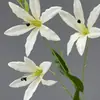 Flor Artificial de Narciso y Lirio de un Solo Tallo, Flor Artificial para Decoraciones de Boda, Arreglos de Pasillo, Decoración de Fondo de Escenario