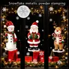 Adesivos de parede divertidos para animais de estimação com pernas longas e tema de Natal para quartos e salas de estar, Decorações de janela de Natal, Autoadesivos, Adesivos de vidro à prova d'água