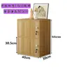 Gabinete Pequeño de Almacenamiento Engrosado con Cerradura y Puerta Estantería Simple para Estudiantes Combinación de Estanterías Bolsa de Almacenamiento Gabinete Madera