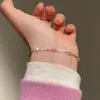 Pulsera de Lujo Ligero Estilo Minimalista Francés Cielo Estrellado con Pedrería Fina, con un Ambiente Fresco y Versátil, Adecuada para Usar en Capas
