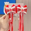 2026 Año Nuevo Estilo Chino Cinta para el Cabello Pasador Moño Niñas Accesorios Dinastía Han Estilo Antiguo Borla Niñas Festivo