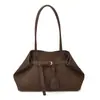 Bolso de Hombro tipo Tote Minimalista de Moda Estilo Coreano para Mujer 2025 Primavera Nuevo Retro Esmerilado Gran Capacidad Bolso de Hombro Tendencia