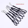 Vendas câmera do telefone móvel U disco lanterna trekking pólo preto curto nylon anti-perdido pequeno fino alça de pulso cordão