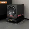 Bandeja para Altavoz Soporte de Audio Estantería Pies para Subwoofer Soporte Altavoces de Cine en Casa de Pie Tablero de Absorción de Choques de Doble Capa
