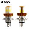 YoBis foco led de alta luminosidad y presión amplia infinita faro de motocicleta 4 COB luz para motocicleta coche eléctrico 12-80V
