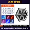 Luz Retrô Matriz Hexagonal de LED Luzes Estroboscópicas de Barra de 7 Estágios Efeito Pixelável Fundo Letreiro