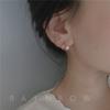Pendientes de perlas de plata de ley 925 con diseño de nicho, pendientes de personalidad femenina con temperamento que combina con todo, nueva moda 2022