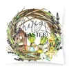 Decoración del Hogar Transfronteriza Funda de Almohada Huevo de Pascua Venta al por Mayor Conejo de Pascua Funda de Cojín de Lino Hecho a Medida con Tu Diseño