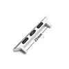 Conector de Correa Adecuado para Correa de Apple Watch Piezas de Extremo de Asa de Acero Inoxidable Accesorios de Correa de Reloj para Hombres y Mujeres Acero 304 Ecológico