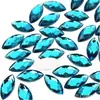 Strass Acrílico Olho de Cavalo 7*15mm Sem Furos, Strass de Fundo Plano para Joias, Materiais Manuais DIY, Decoração de Artesanato para Roupas