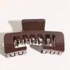 Pinza para el pelo tipo pinza de tiburón para recogidos, pinza para el pelo de gorra de béisbol con estampado de leopardo estilo Maillard transfronteriza, accesorio para el pelo de alta gama europeo y americano, pinza para el pelo de la parte trasera de la cabeza
