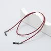 Cuerda retro tejida para gafas, deportiva, anti-pérdida, cadena para gafas tejida de PU, simple, antideslizante, cuerda para gafas fija, cadena colgante para gafas