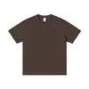 Camiseta de Algodão Puro de Manga Curta para Homem, 230g, Gola Redonda, Corte Solto, Cor Lisa, Algodão Puro de Peso Pesado 230g, Tendência Quente de Verão