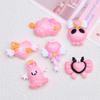 Lindo fantasma mágico de dibujos animados accesorios de pegamento crema creativos hebilla para zapatos material resina accesorios joyería diy pasador para el cabello
