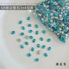 Rhinestones para decoración de uñas de circón ovalado 3*4, rhinestones K9 irregulares de fondo plano, modernos y deslumbrantes, al por mayor para accesorios de decoración de uñas DIY
