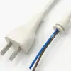 Cable de Enchufe Nacional Estándar Xiaomi Cable Nacional con Enchufe de Figura de Ocho Cable de Enchufe Europeo Estándar Británico de 2 Pines con Hebilla SR Cable de Alimentación