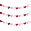 2025 Boda Decoración de Habitación de Boda Diseño Europeo y Americano Fiesta de San Valentín Flor de Tela No Tejida Corazón Venta al por Mayor Personalización