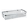 Prateleira de Banheiro Leve de Aço Inoxidável Prateleira de Armazenamento de Banheiro Quadrada de Camada Única tamanho pequeno Cesta de Canto para Box de Banho Grande