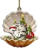 Nuevos Productos Transfronterizos Funda Perro Durmiendo Colgadores de Coche de Acrílico Colgadores de Árbol de Navidad Decoraciones para el Hogar