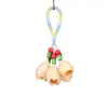 Kit de Material para Vento de Casca de Fruta Cultural e Criativo de Yunnan para Montagem DIY Sino de Casca de Fruta Estilo Floresta Feito à Mão para Mochilas e Decorações de Casa