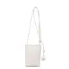 Fornecimento Exclusivo Transfronteiriço de Carteira de Celular de Couro Genuíno da Moda Feminina com Padrão Lichia, Estilo Vertical, Mini Bolsa Transversal de Ombro em Couro Macio