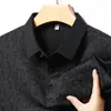 Polo de Hombre de Lujo Ligero Camiseta de Hombre Primavera y Otoño Casual Top Delgado Solapa Manga Larga para Hombre Camiseta Interior de Negocios