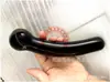 Palo de masaje de cristal de obsidiana directo de fábrica 18CM Palo de masaje de fisioterapia de cristal pene transfronterizo
