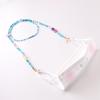 Cadena para gafas de moda transfronteriza europea y americana, combinable con todo, antideslizante, con cuentas de vidrio de colores variados, para colgar mascarillas.