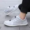 Nuevos Zapatos Transpirables Casuales de Suela Blanda con Punta Ancha para Cruce de Fronteras Zapatos Planos de Senderismo Hormas Anchas Zapatos Tejidos Fly Zapatos Deportivos para Parejas de Fitness