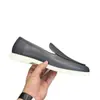Mocassins Casuais Bos Cross-Border Novos, Slip-On com Malha Respirável, Tamanho Grande, Versátil, Slip-On de Couro Genuíno, Sapatos Casuais Masculinos