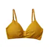Ropa Interior de Chica de Seda de Leche Otoñal Taza Triangular Francesa sin Tirantes sin Aros Anti-Exposición Lazo Sujetador Sexy para Mujer