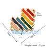 L58 M55 Acessórios para joias DIY micro-incrustados coração de pêssego lua animal borboleta rosto sorridente zircônia conexão