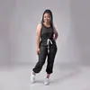 AliExpress Amazon Transfronterizo Mono de Pantalón con Cordón en la Cintura para Mujer Moda Casual Deportivo Mono