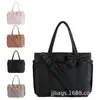 Bolsa de Hombro con Lazo Disponible, Bolsa de Yoga, Nueva Bolsa Espacial Cuadriculada Bordada de Invierno, Bolsa de Hombro Acolchada de Algodón