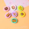 Prato Bolo Donut Comida Brinquedo Resina Mista Pequenos Acessórios DIY Acessórios Cola Creme Pingente Comida Miniatura Artificial Brinquedo