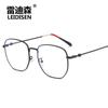 Venta al por mayor de fábrica Moda coreana tricolor gafas de pierna montura de gafas anti-luz azul montura de gafas de marea de abanico literario 2886
