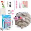 Kit de Material para Muñeca de Crochet Transfronterizo, Cerdo Redondo Hecho a Mano, Kit de Material para Muñeca de Punto con Instrucciones en Inglés, Venta Caliente