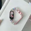 Correa de Cuero con Cuentas de Colores Adecuada para Xiaomi Mi Band Generación 11/10, Generación 9/8