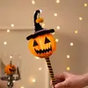Lâmpada de Abóbora de Halloween Enfeites Luminosos Decorações Infantis Feitos à Mão Materiais DIY Adereços de Decoração Limpadores de Cachimbo Presentes