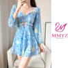 Nuevo Traje de Baño Enterizo 2026 para Mujer, Conservador, Cubre Vientre, Adelgazante, de Cintura Alta, Elegante, Sensación de Alta Gama, Adecuado para Aguas Termales, Vacaciones y Ocio