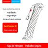 Corda de Fogo Certificada 3C, Corda de Segurança Leve, Corda de Salva-Vidas, Corda Universal de Fuga para Inspeção de Incêndio, Certificado de Resgate ao Ar Livre
