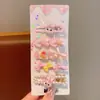 Horquilla para el pelo para niña, pequeña y bonita, con flores de verano, accesorios para el pelo para niña