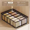 Organizador de Roupas Íntimas e Meias Transparente Japonês Artefato Caixa de Armazenamento com Compartimento Três em Um Organizador de Roupas Íntimas