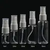 Frasco Pulverizador Plástico Transparente Fino Personalizado pelo Fabricante de 40ml para Líquido de Álcool, Pulverização de Névoa Fina, Frasco Pulverizador PET