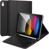 Capa Protetora para Tablet iPad 10ª Geração 10.9 Polegadas com Teclado Bluetooth Retroiluminado Removível, Compartimento para Caneta, Capa de Couro