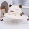 Sombreros Infantiles Estilo Coreano, Sombreros de Pescador para Comercio Exterior para Bebés de 1 a 3 Años, Lindos Sombreros de Sol con Dibujos Animados, Nuevos Sombreros de Cubo Infantiles de Otoño